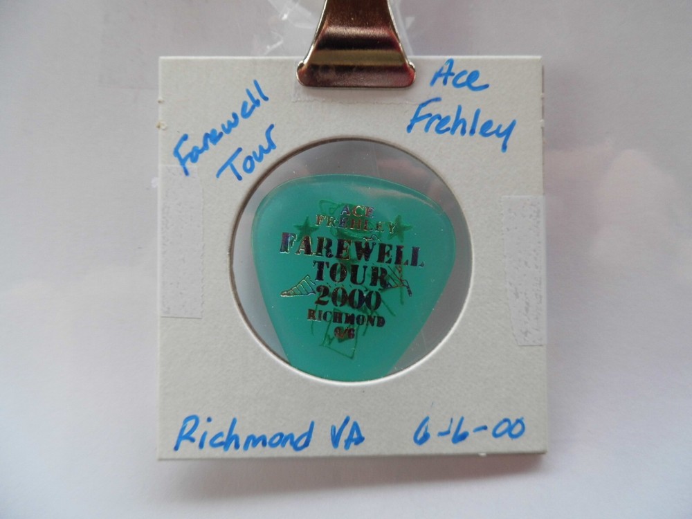 KISS ACE FREHLEY 6/6/00 GUITAR PICK~READ DESCRIPTION #5/13