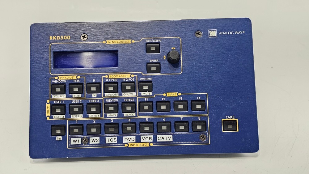 Analog Way RKD500 Touch Event Controller LCD Remote