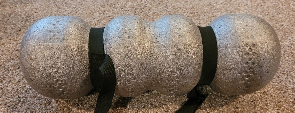 Rollga Foam Roller Deep Tissue Massage & Trigger Point Release. Silver