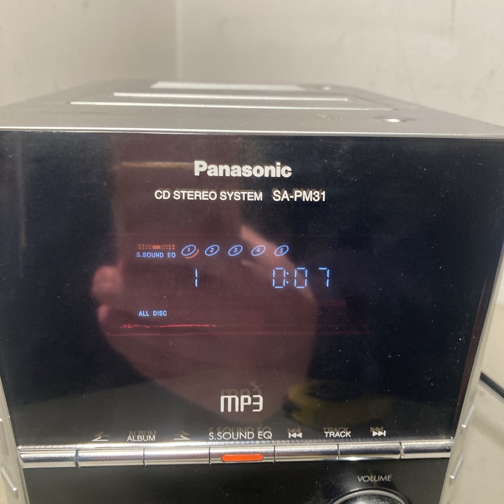 Panasonic SA-PM31 Shelf Stereo System 5 CD Changer Main Unit W/ REMOTE