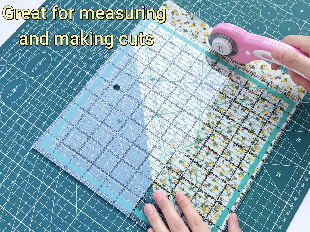 5 Piece Quilting Square Ruler Template Set Acrylic