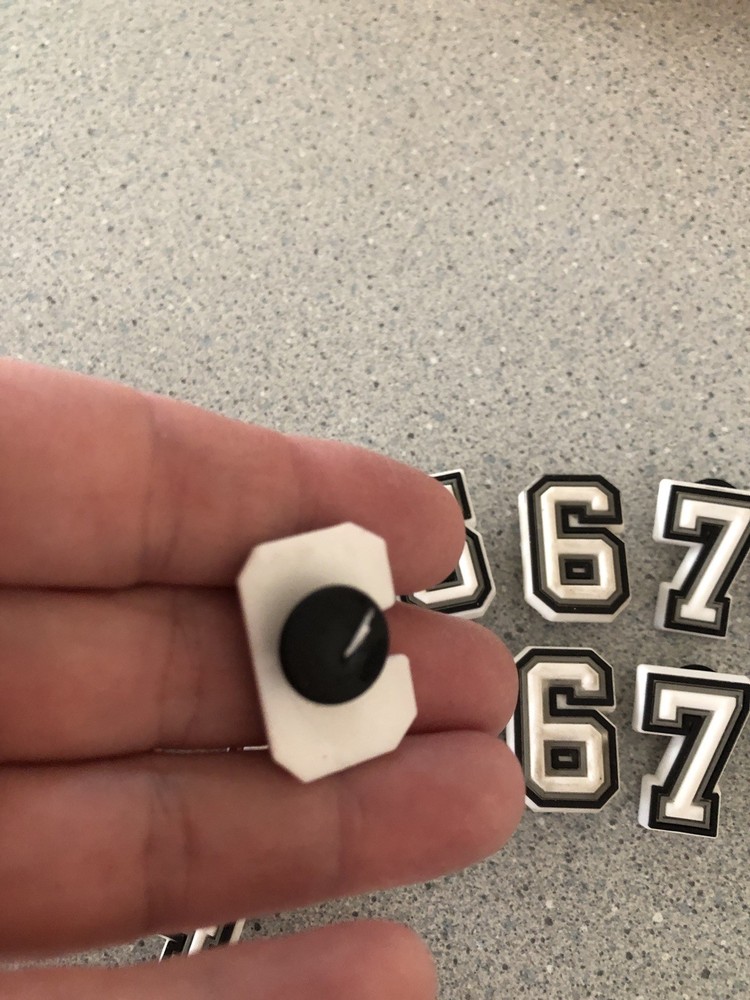 Crocs Jibbitz Charms Numbers Letters Hashtags