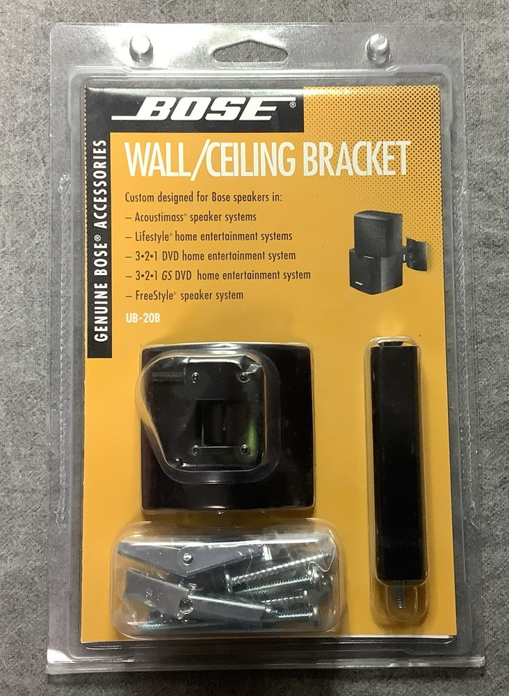 Bose Wall/Ceiling Bracket - UB-20B - Black - New in Original Package