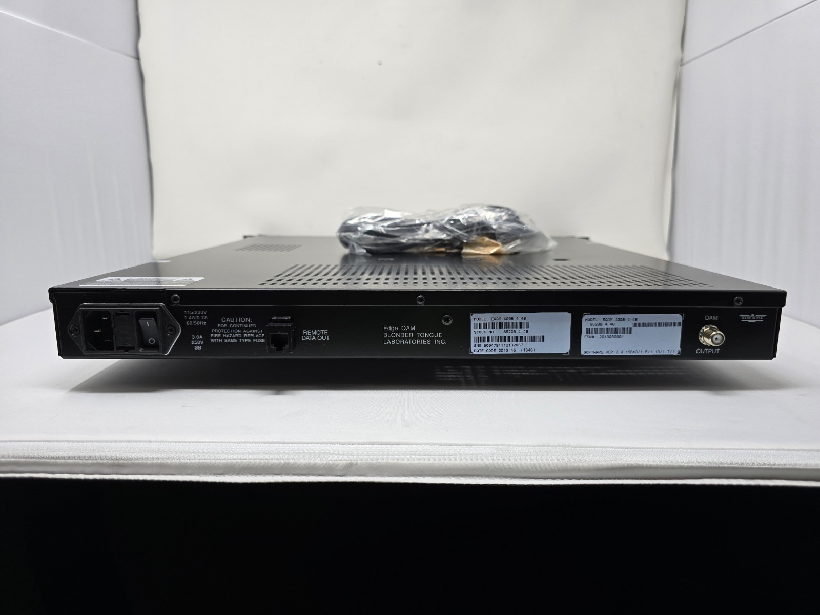 NEW Blonder Tongue EQAM-400B-4-48 EdgeQAM IP to QAM RF Modulator – 48 HD Program