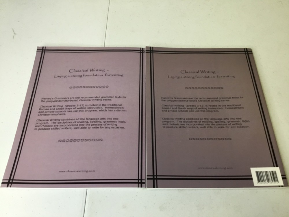 Student Workbook for Harvey’s Elementary Grammar 1&2. New, TPB