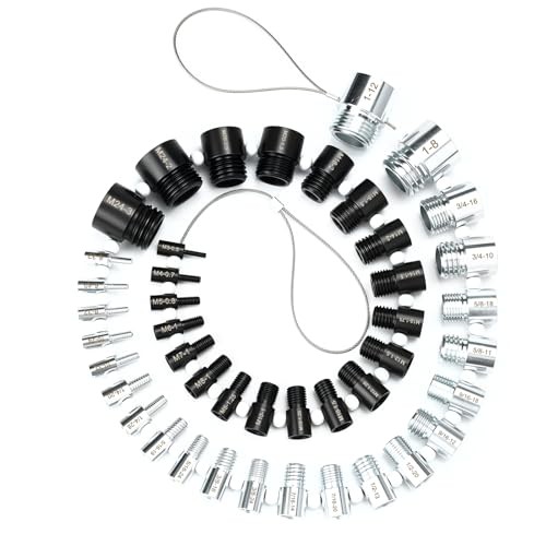 Thread Checker Nut and Bolt Thread Checker 24 Inch & 21 Metric-45 Thread Gauges