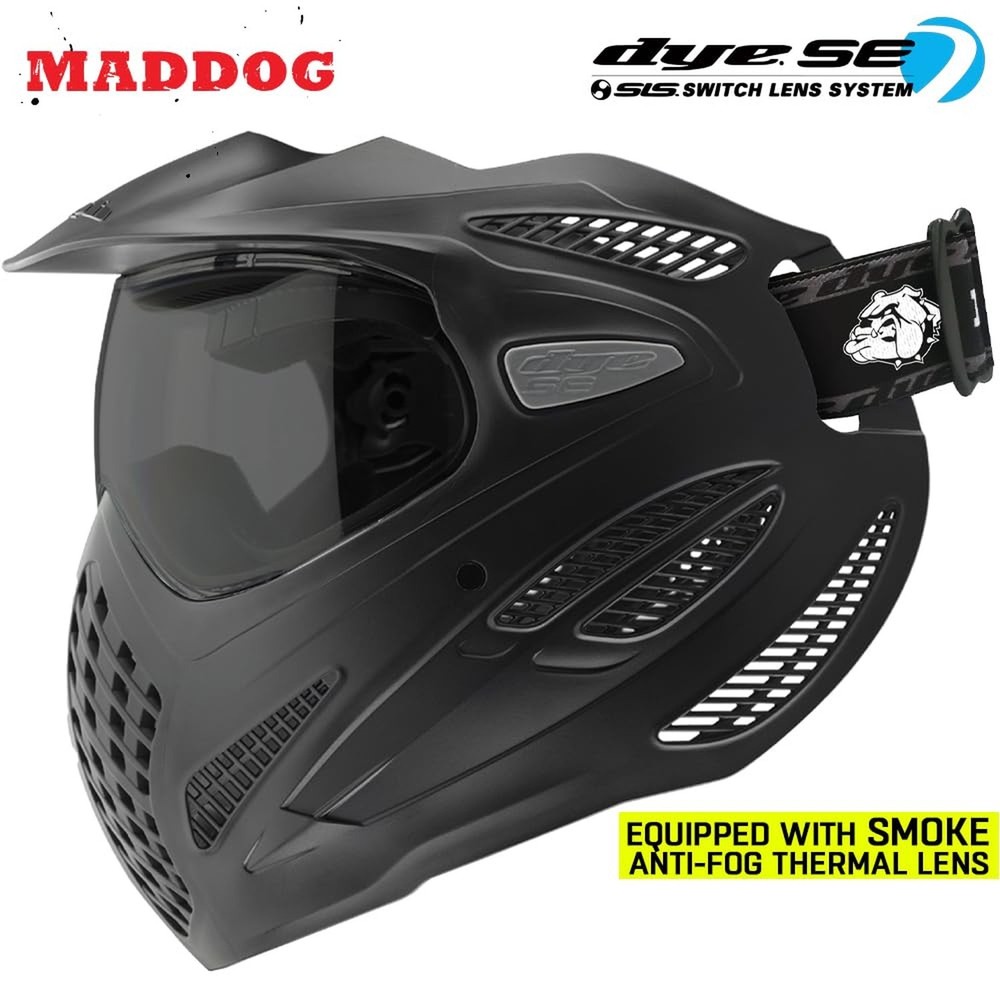 Maddog Dye SE Special Edition Paintball Mask Goggle System | Replaceable SLS ...
