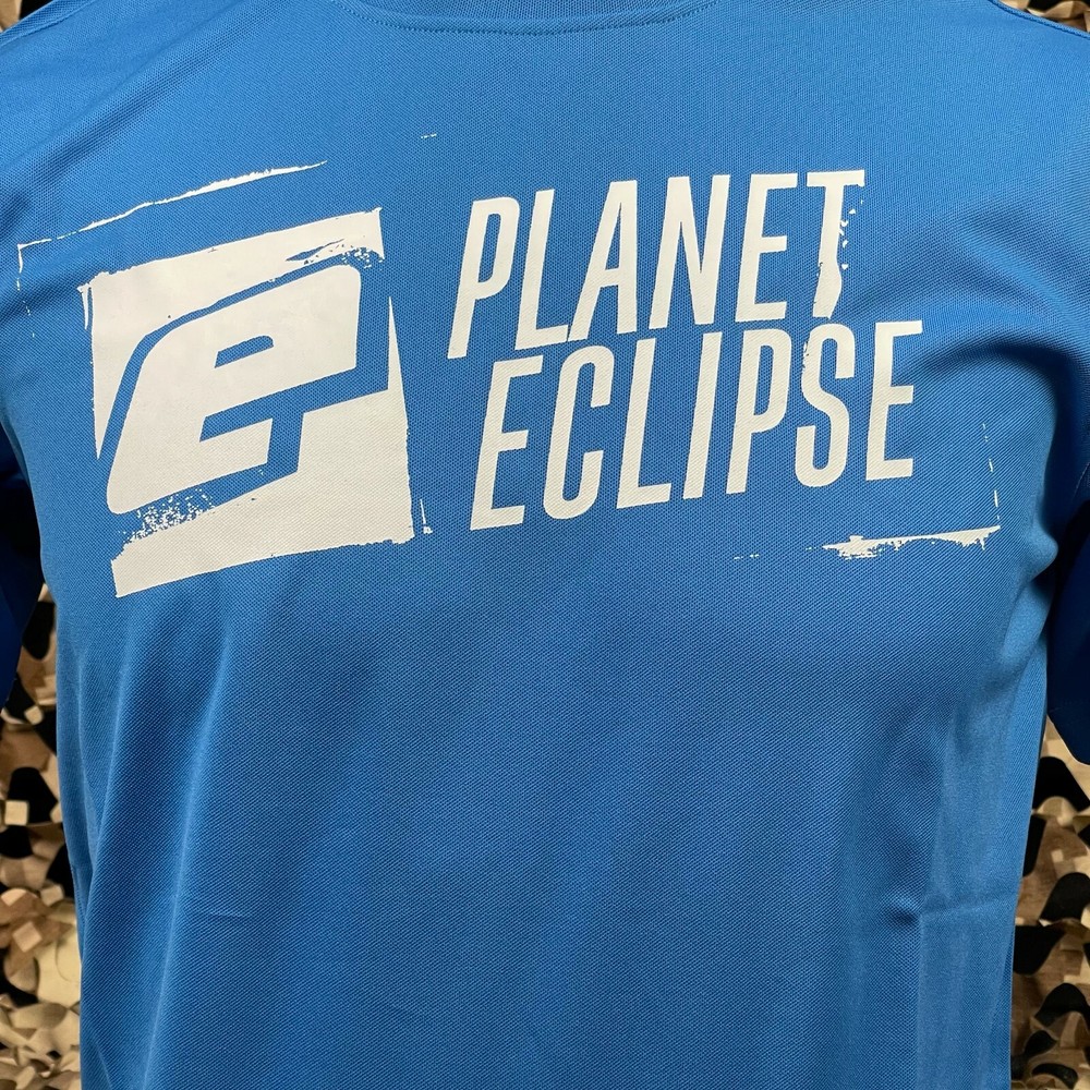 NEW Planet Eclipse Stencil Men's T-Shirt - Blue - Small