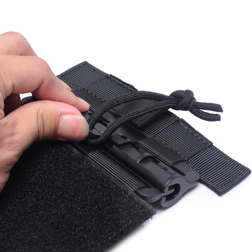 Tactical Vest Quick Release Buckle Set Quick Removal Buckle with Hook and Loop