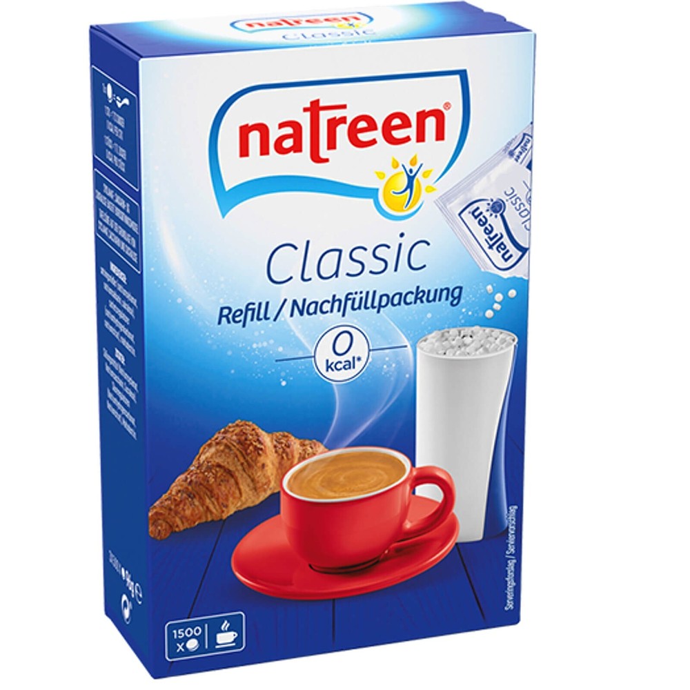 Natreen Classic Feine Süße 3x 1500 Tabs Nachfüllpack Süßstoff Tabletten