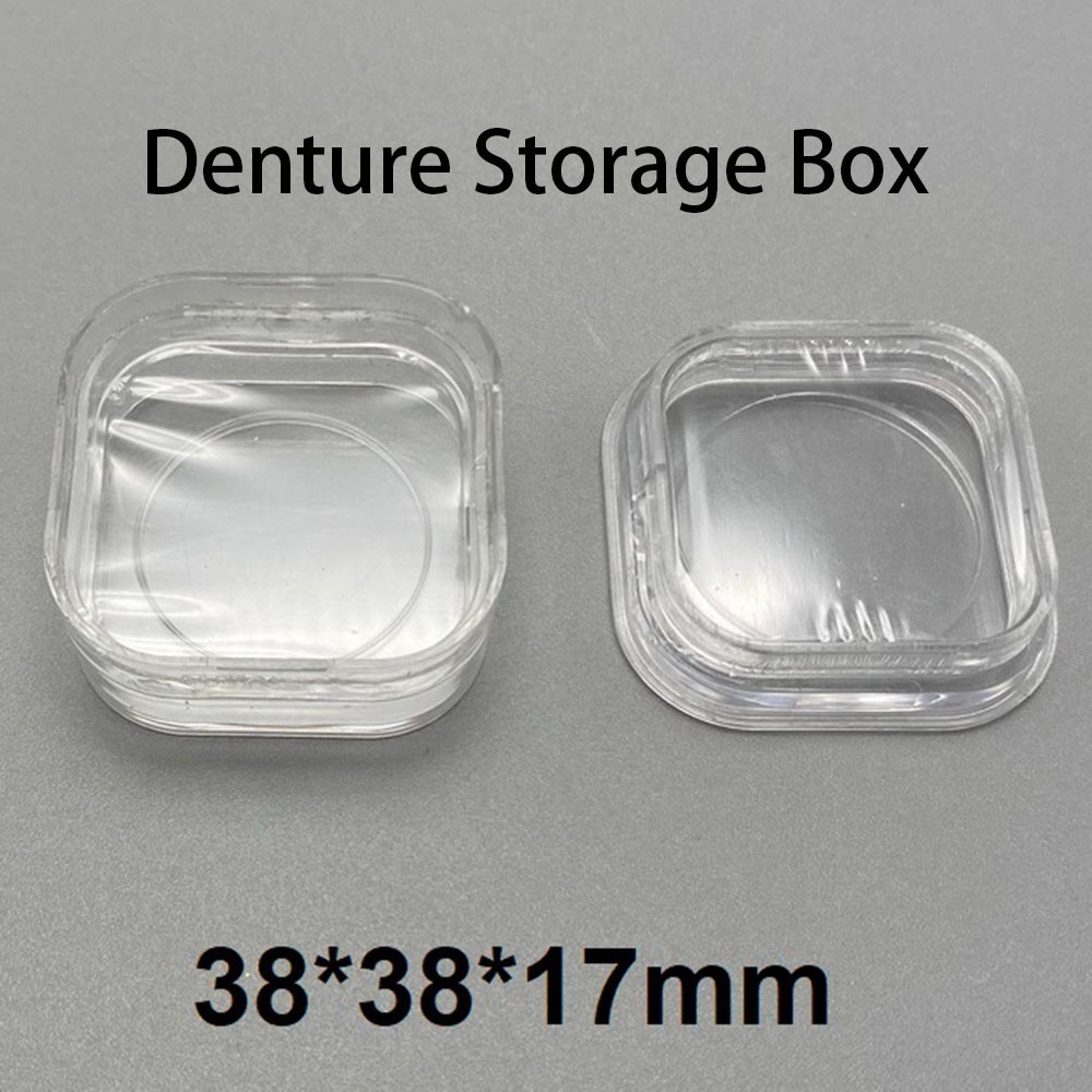Plastic Denture Tooth Box False Inlay Teeth Transparent Membrane Case Boxes