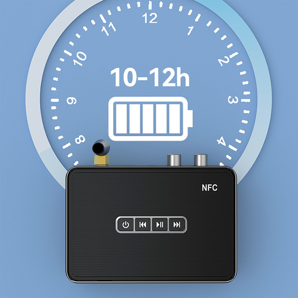 3in1 Bluetooth 5.1 Receiver Wireless NFC to RCA Stereo Audio Amplifier Adapter E