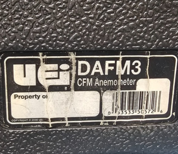 UEI DIGITAL AIRFLOW ANEMOMETER DAFM3