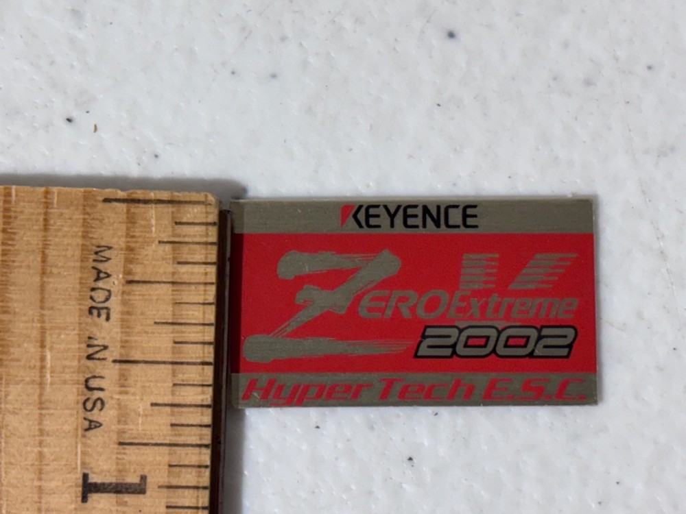 Keyence ESC Zero Extreme Hyper Tech 2002 Sticker Decal Badge Label Speed Control