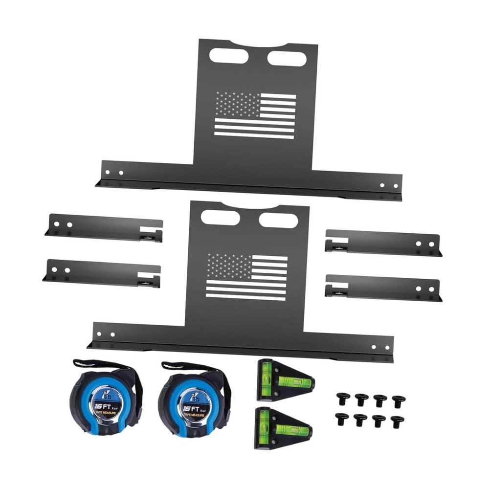 2 Set Wheel Alignment Tool Kit Easy to Use Efficient with Tape Measures