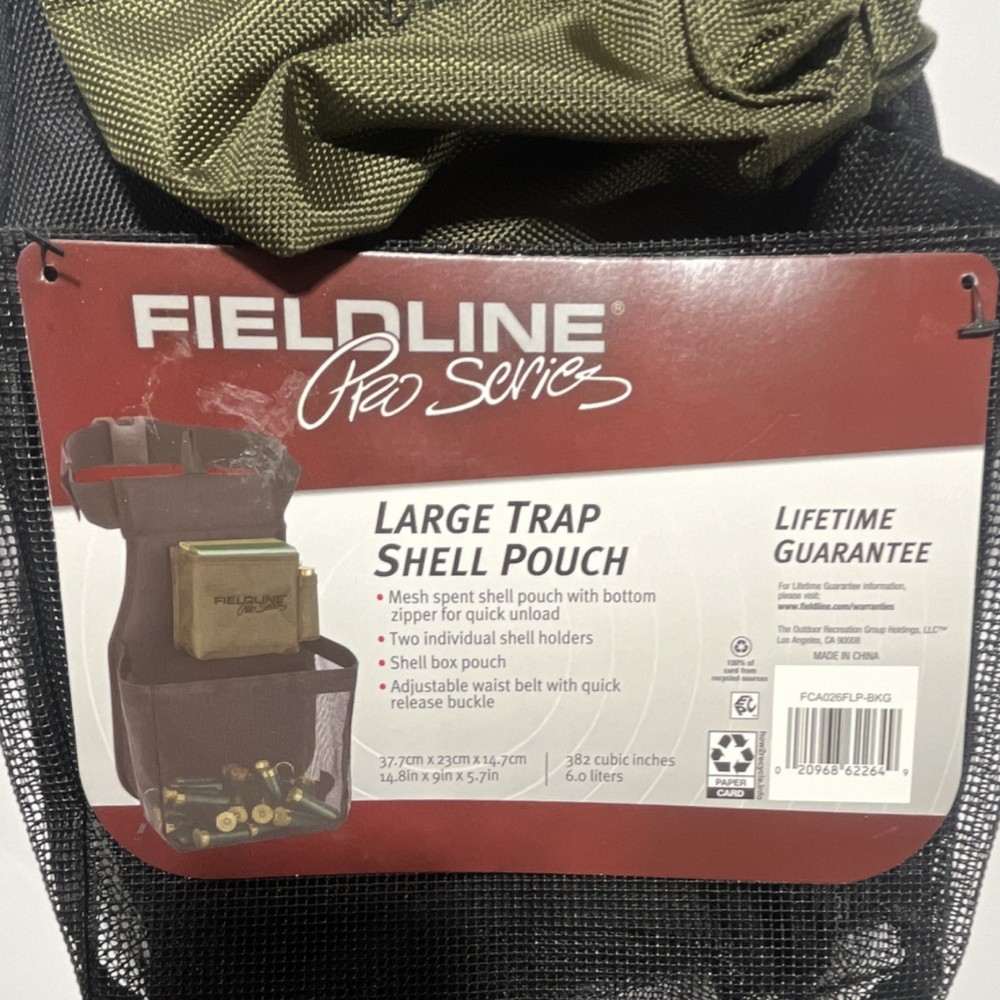 Fieldline Pro Series Large Shell Pouch Black/Green Mesh Quick Release