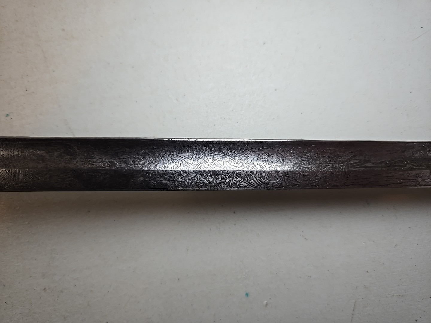 Pre-WWI German Prussian Court Degen Officers Sword - Samuel Hoppe - Etched