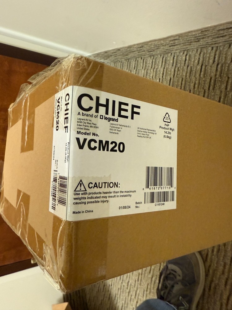 Chief VCM20 Heavy Duty Ceiling Projector Mount Bracket