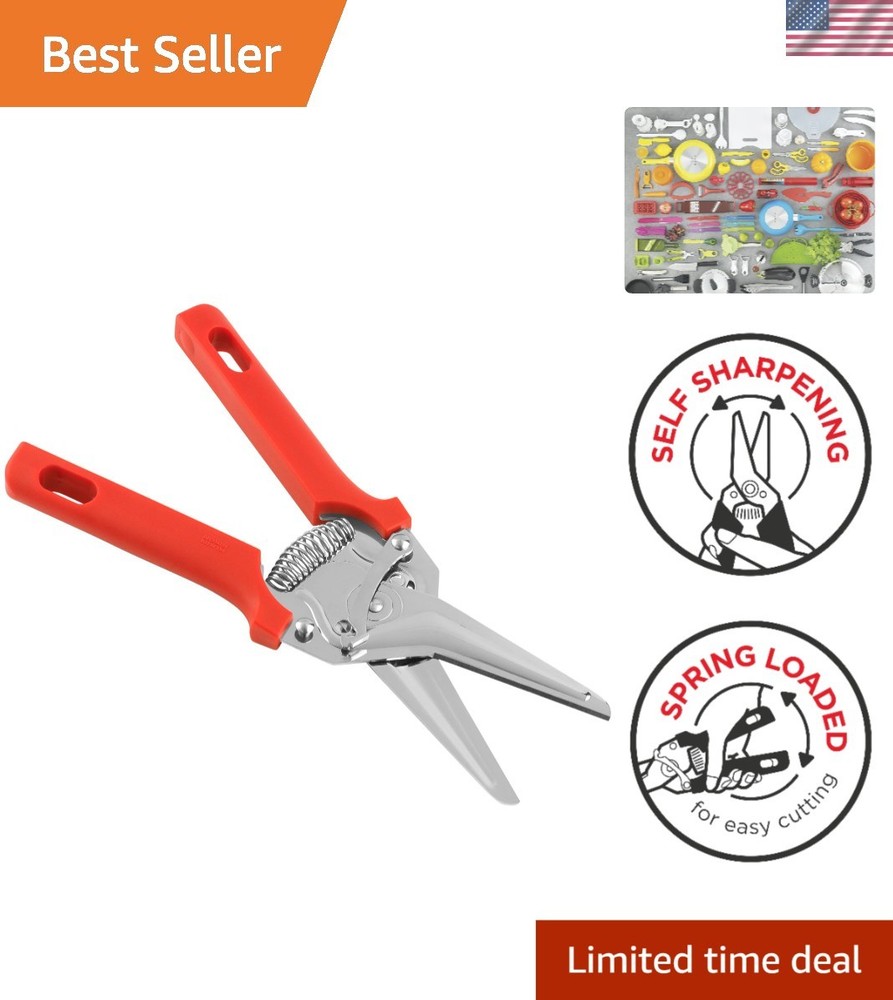 Lightweight Classic Snips 8” Red - Ideal for Precision Crafting & DIY Projects