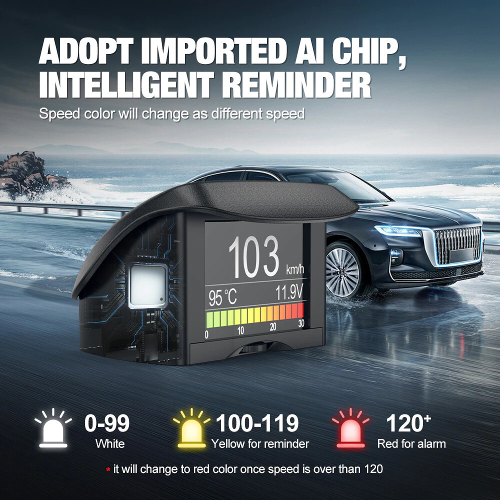 Car Heads Up Display for Cars Windshield Auto HUD OBD2 Code Reader Engine Check