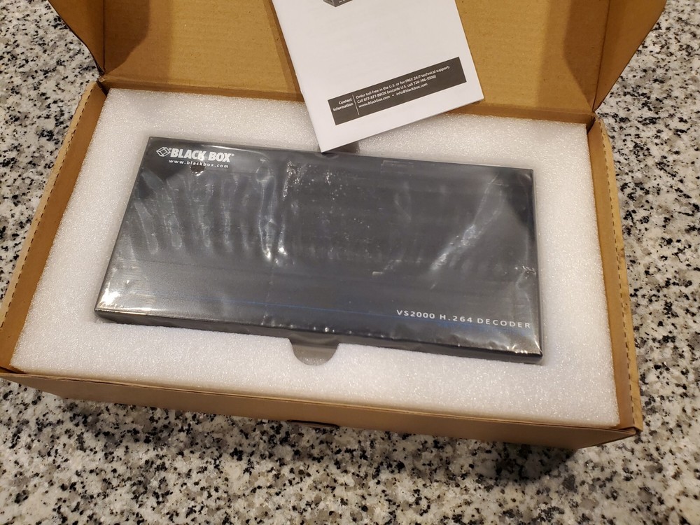 BLACK BOX VS-2000-DEC H.264 DECODER HDMI/LAN -BRAND NEW, MULTIPLES AVAILABLE!