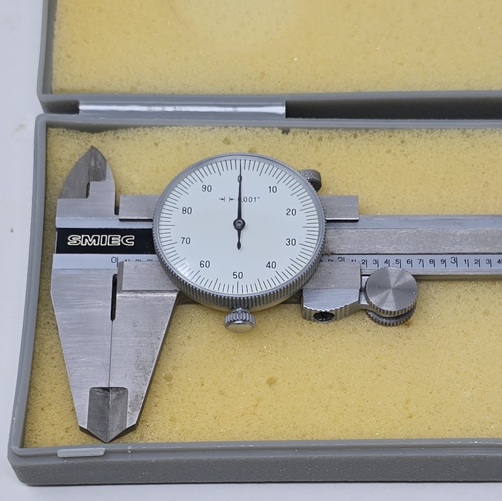 Smiec 9" Dial Caliper: 6" Range/.001 Dial Graduations