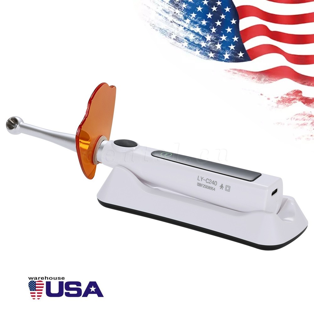 Dental Wireless LED Curing Light 1 Second Cure Lamp 4 Modes US