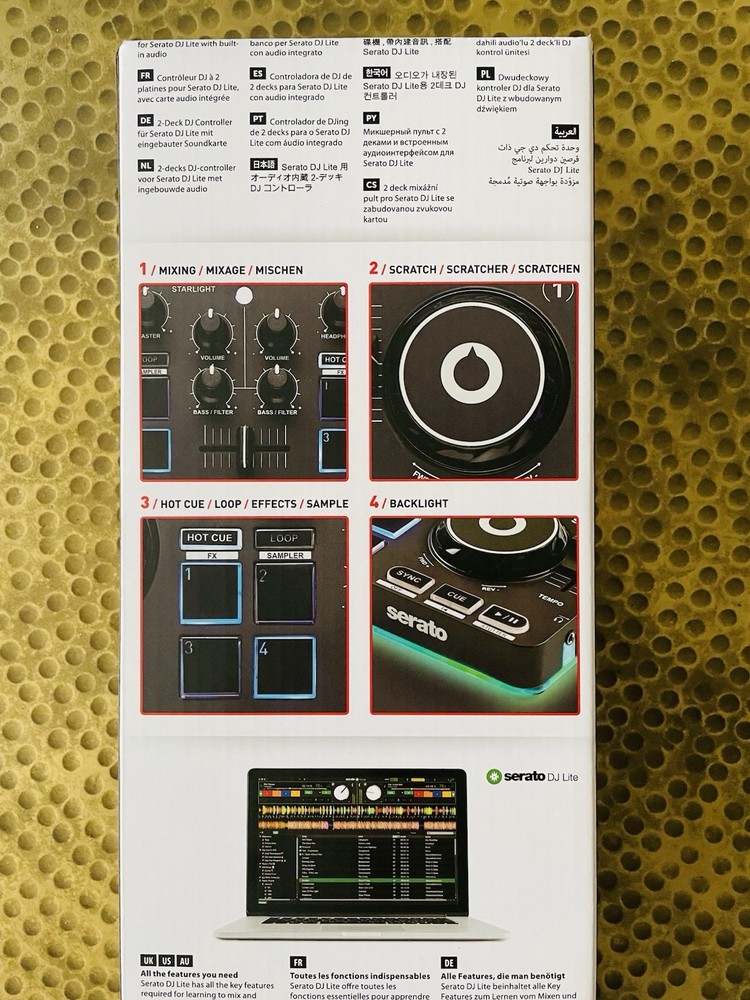 Hurcules DJ Controller Starlight W/ Serato