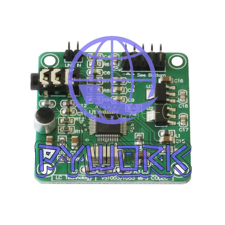 VS1053 MP3 Module Development Board w/ On-Board Recording Function SPI Interface