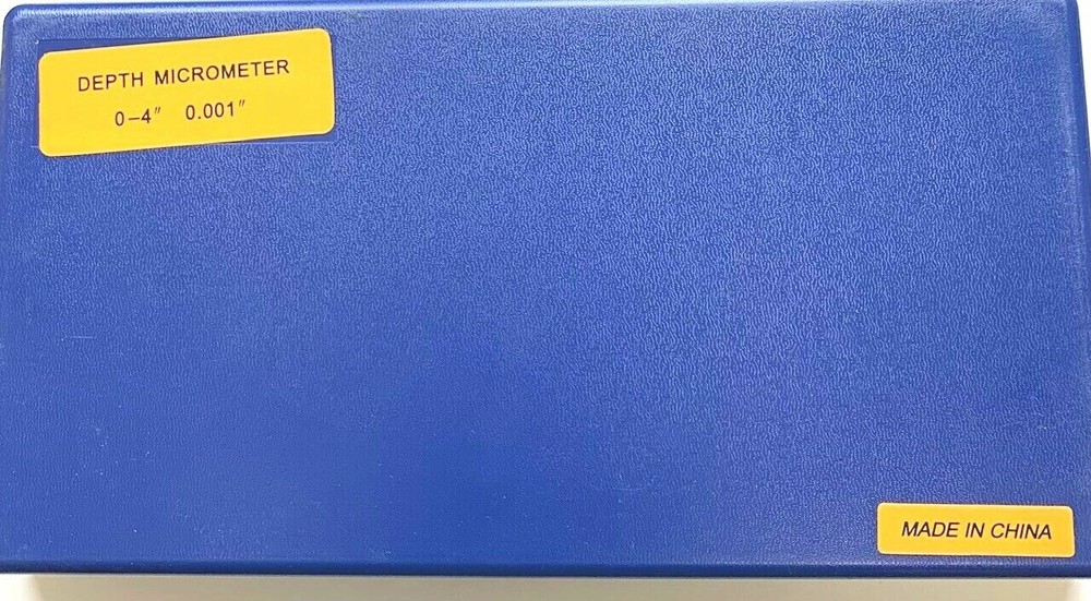 0-4" DEPTH MICROMETER W/ 2-1/2" BASE - 001" RESOLUTION
