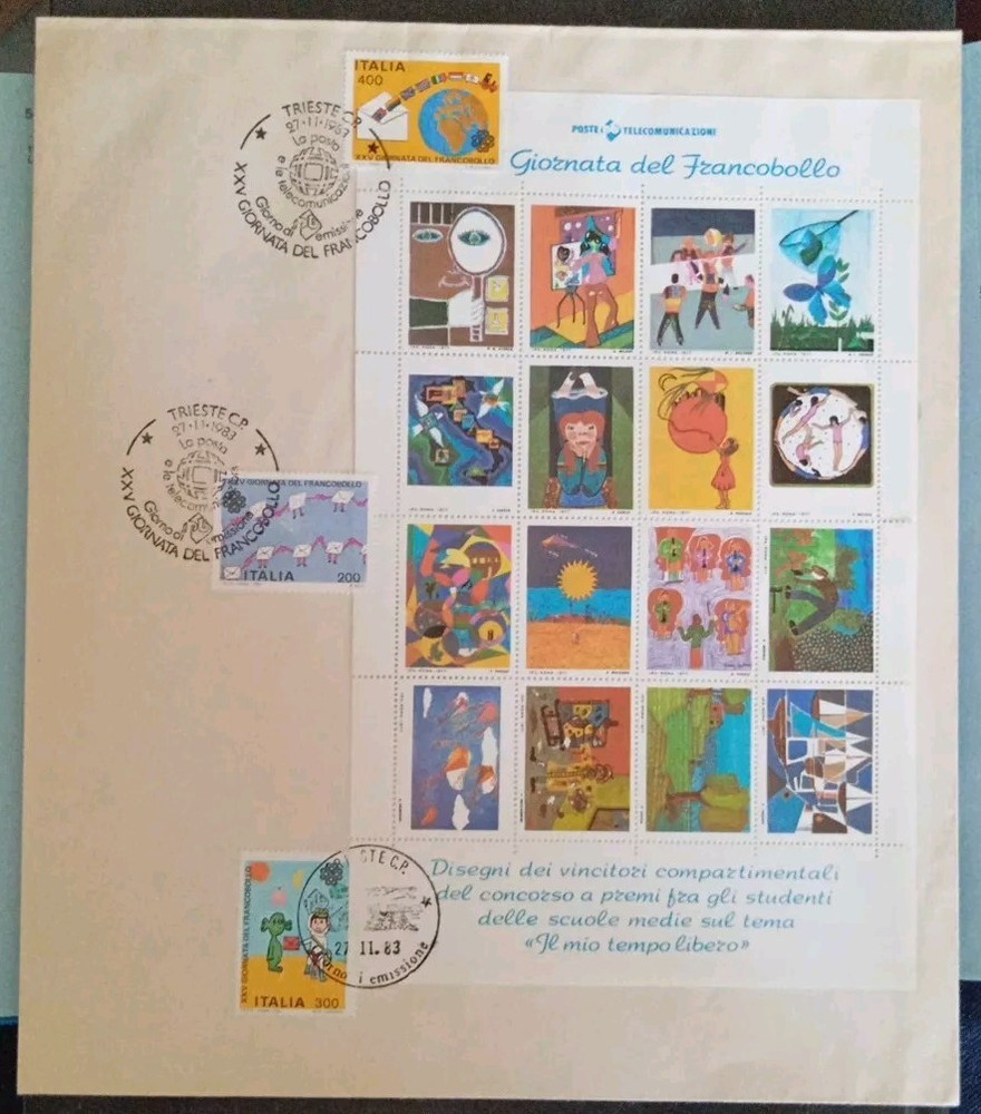 Italy 1977 Stamp Day, Erinnofilo sheet Fdc First Day