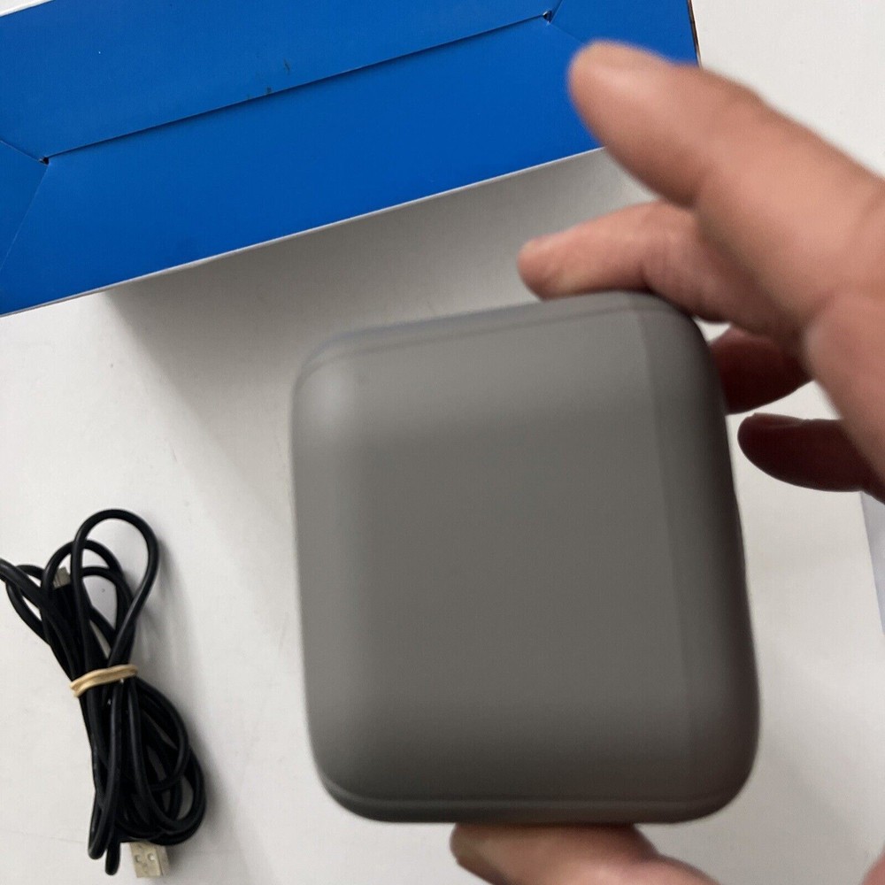 Laser Portable LED Bluetooth TWS FM AUX USB Speaker Grey