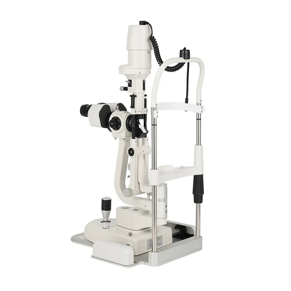 Five times magnification ophthalmic slit lamp optometry microscope