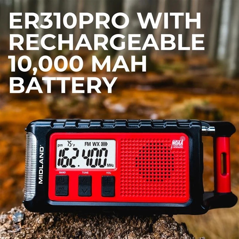 Midland ER310 PRO Portable Emergency Weather Alert Radio