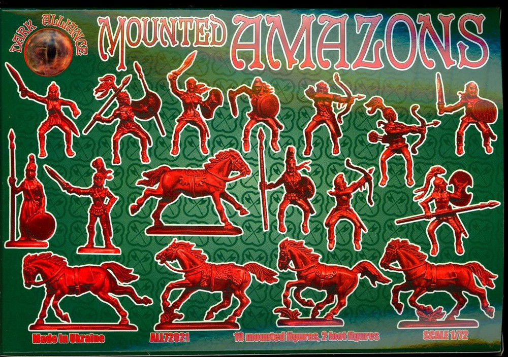 Dark Alliance Figures 1/72 MOUNTED AMAZONS Figure Set