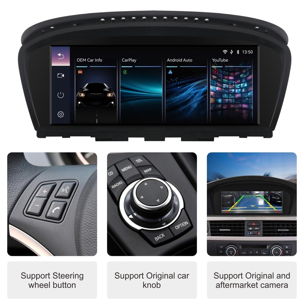 Wireless CarPlay TouchScreen For CIC BMW 3/5 Series E90 E91 E92/93 E60 E61 E63