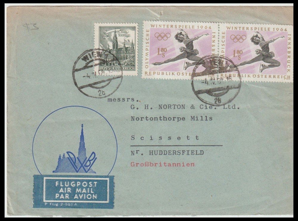 AUSTRIA 1964 MAIL (JF)