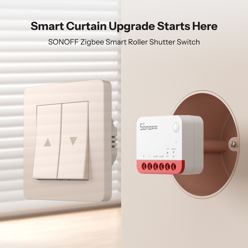 SONOFF MINI Extreme Zigbee Smart Roller Shutter Timer Switch APP Remote Control