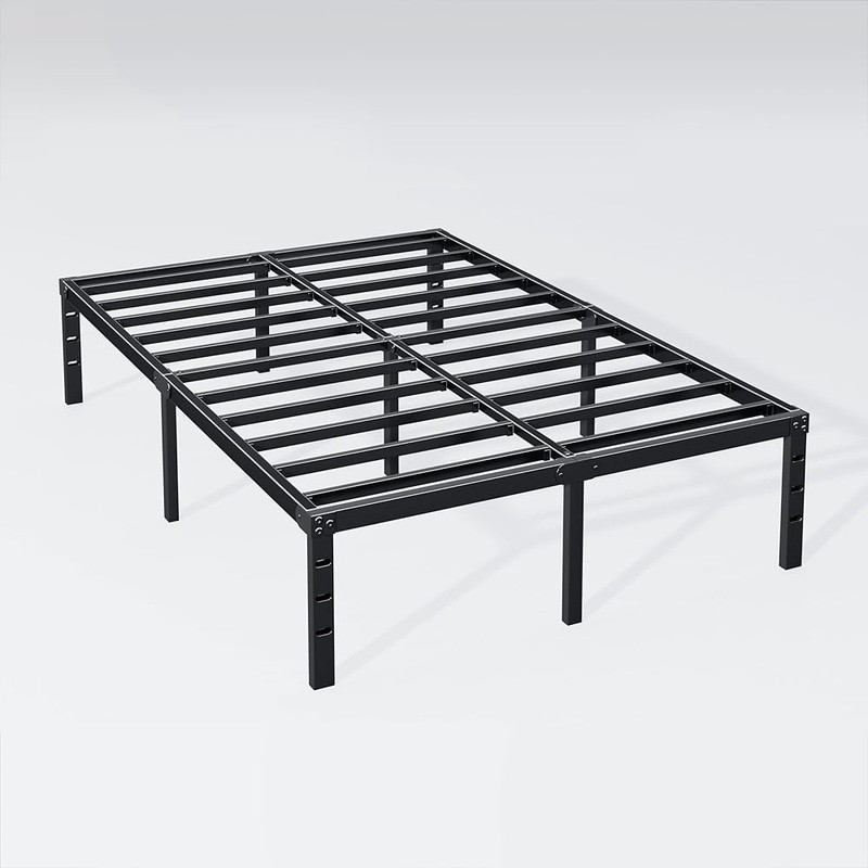 12 Inch King Bed Frame Sturdy Metal Platform King Size No Box Spring Needed