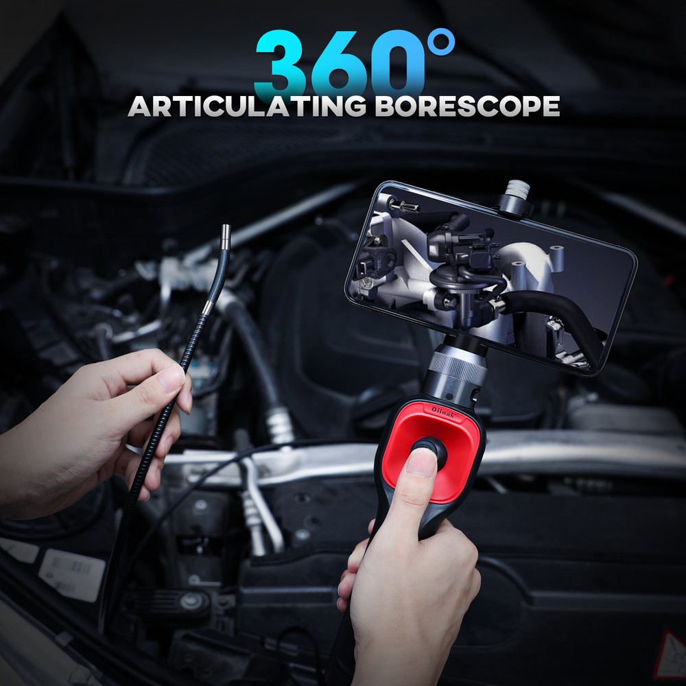 1080P 360° Rotation Borescope Endoscope Camera fit for iphone Android Type-C Kit