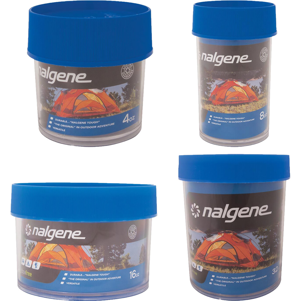 Nalgene Wide Mouth Outdoor Storage Container - Clear/Blue