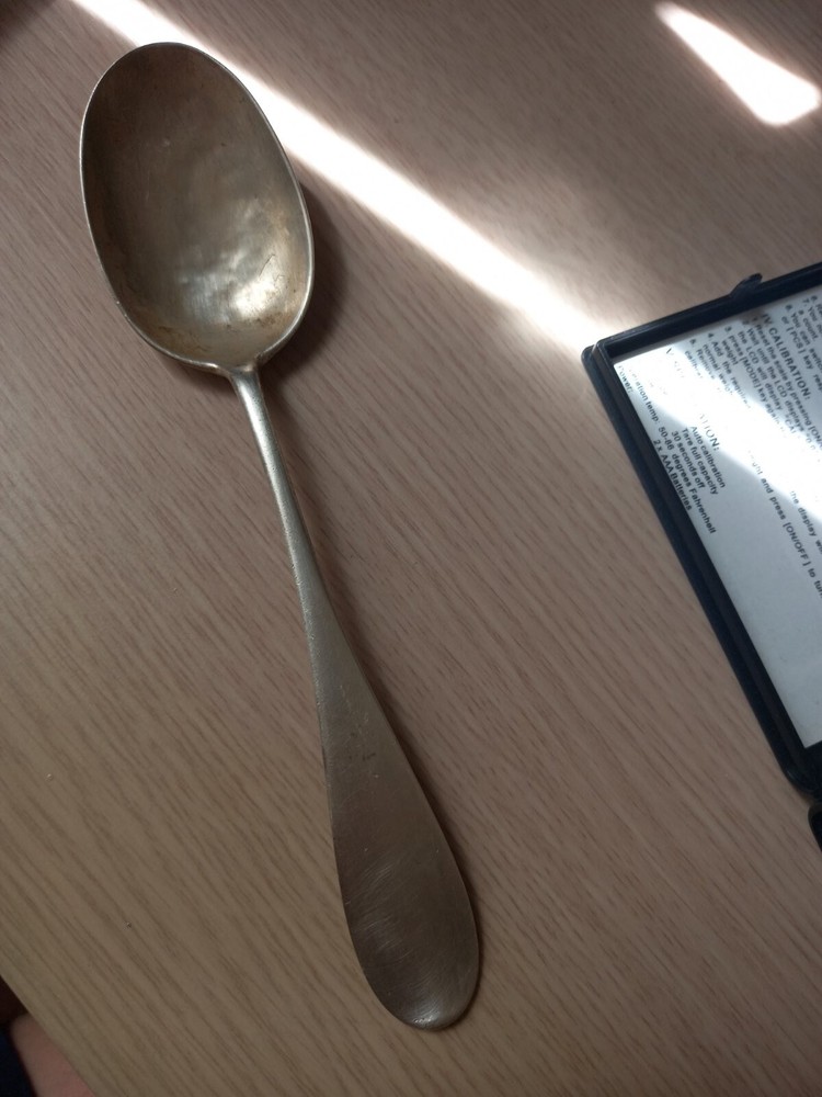 spoon silver 84 standard. 1880 master Khlebnikov. Russian Empire