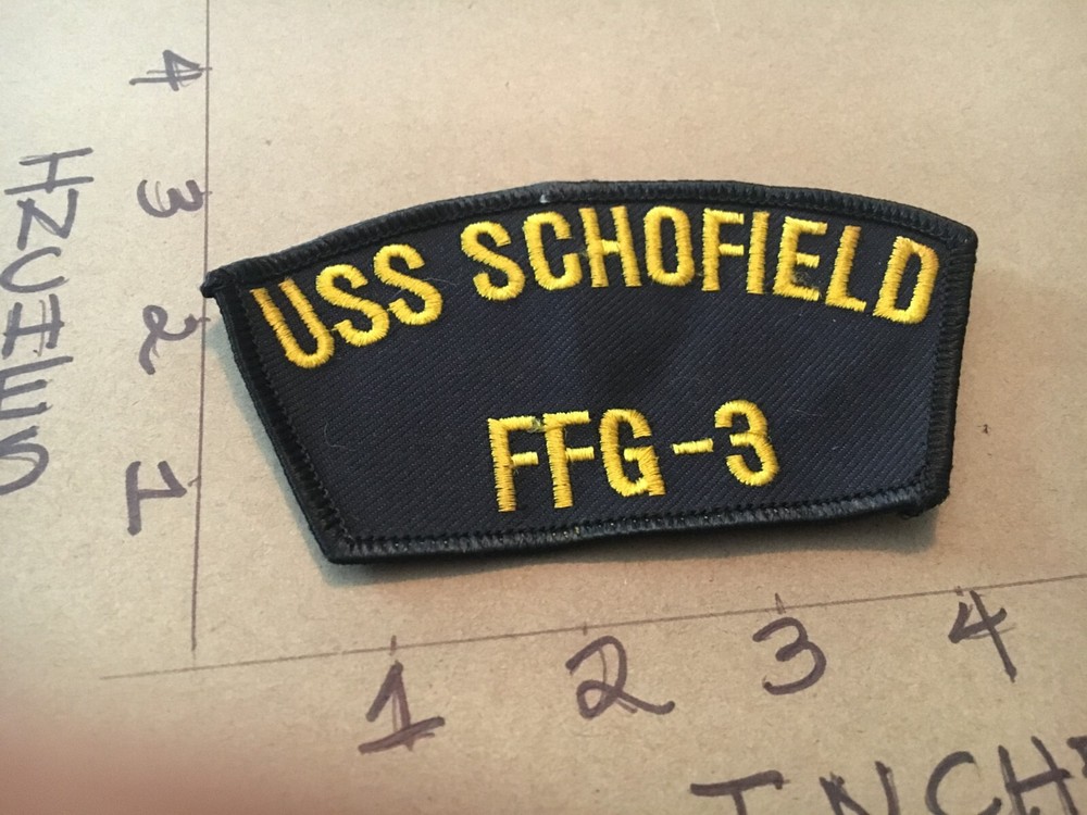 US Navy USS Schofield FFG-3 Hat Patch 5/20/25