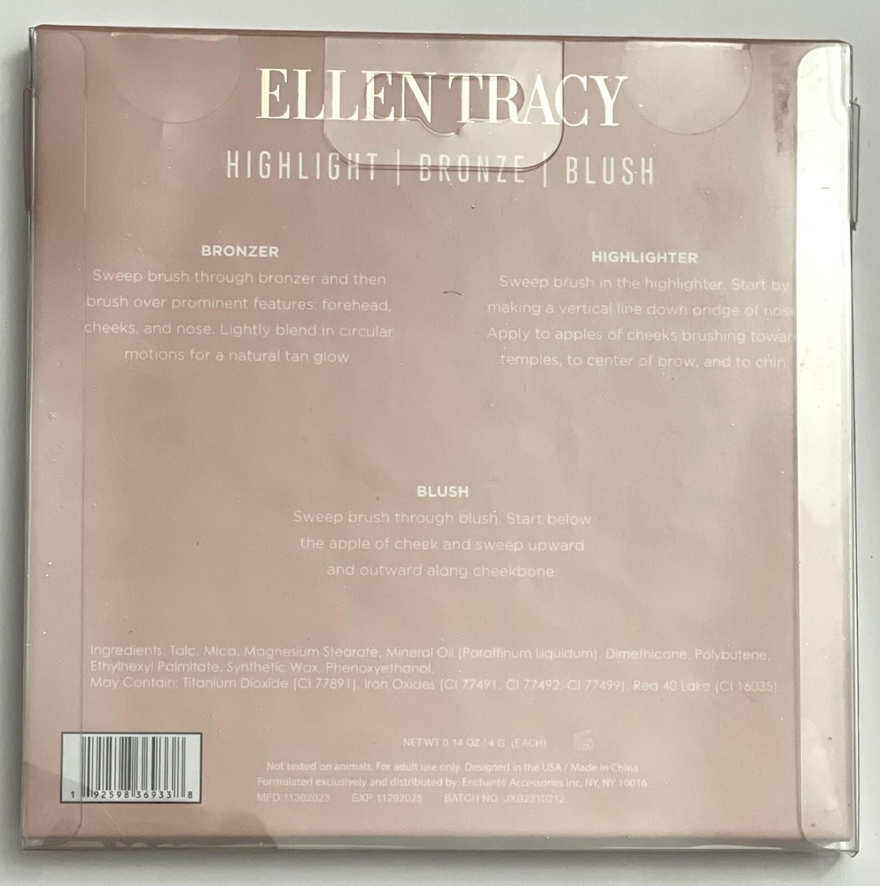 ELLEN TRACY Shimmer Glow / Highlight - Bronze - Blush