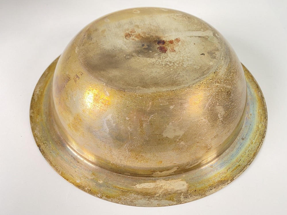 MID-CENTURY MODERN MAXWELL PHILLIP VINTAGE BRASS Silver Plate Bowl