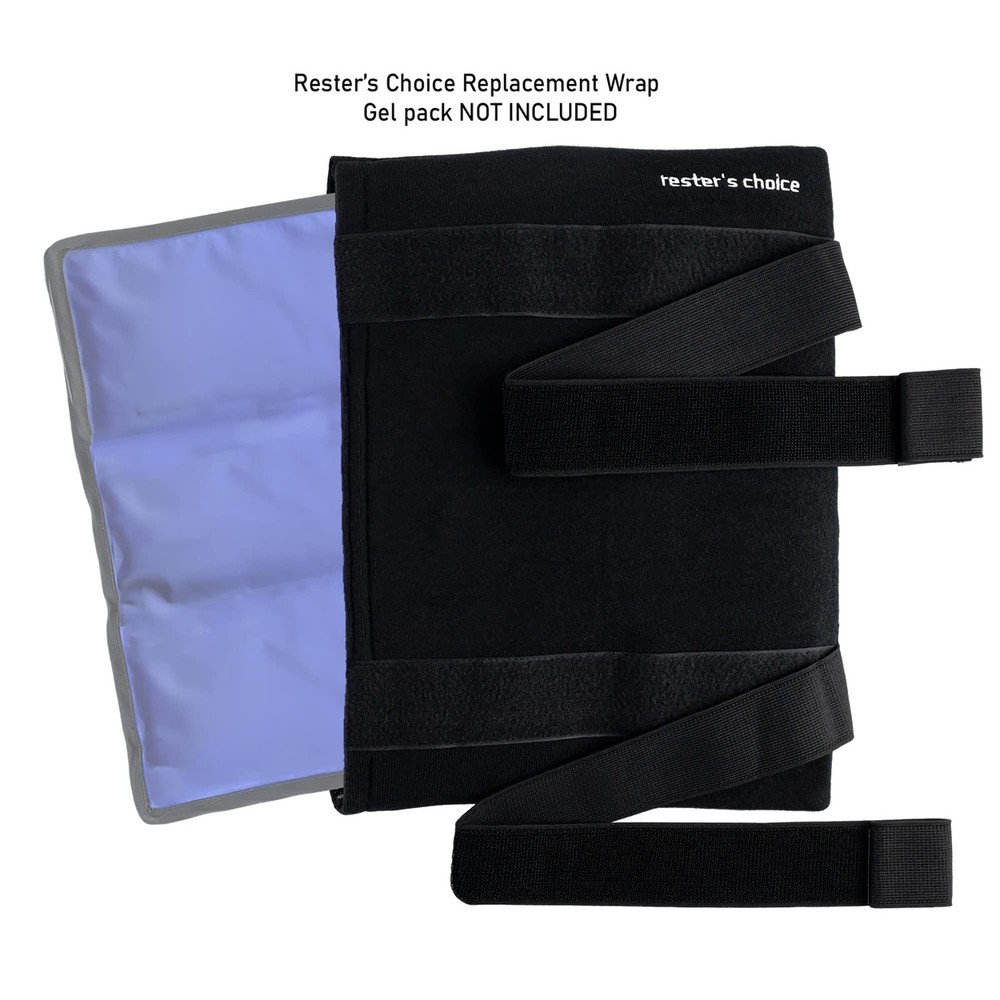 Rester's Choice Ice Pack Wrap Holder with Adjustable Straps for Large Ice Pac...