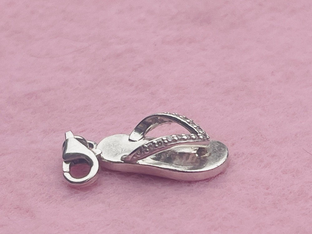 Thomas Sabo Silver & CZ Flip Flop Charm