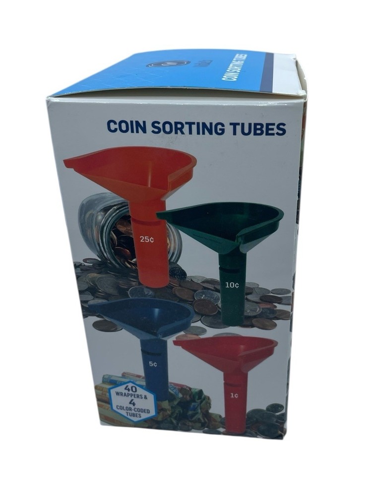 Write Co Coin Sorting Tubes With 49 Kraft Paper Wrappers