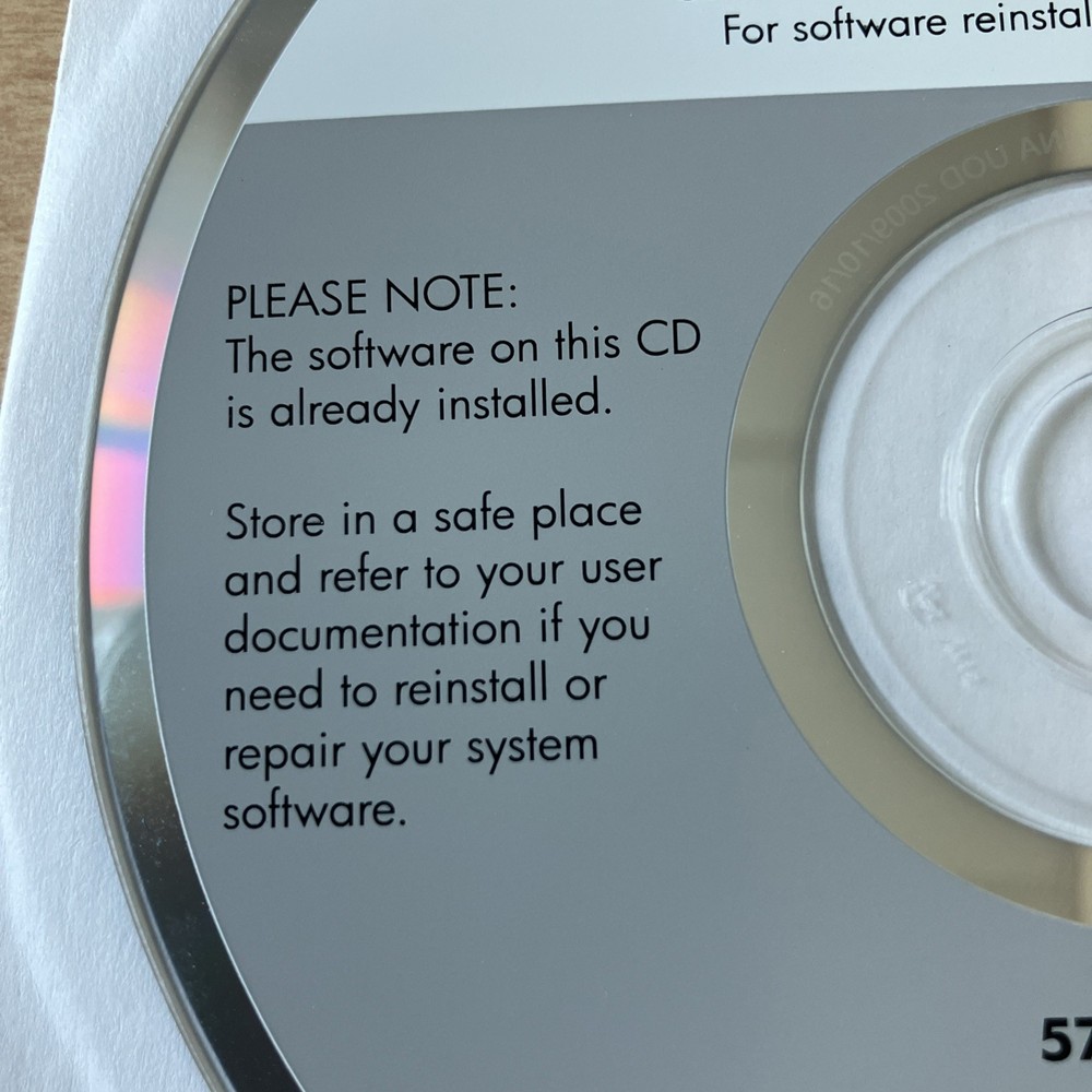 HP Windows XP Professional SP3 Operating System CD 571733-002