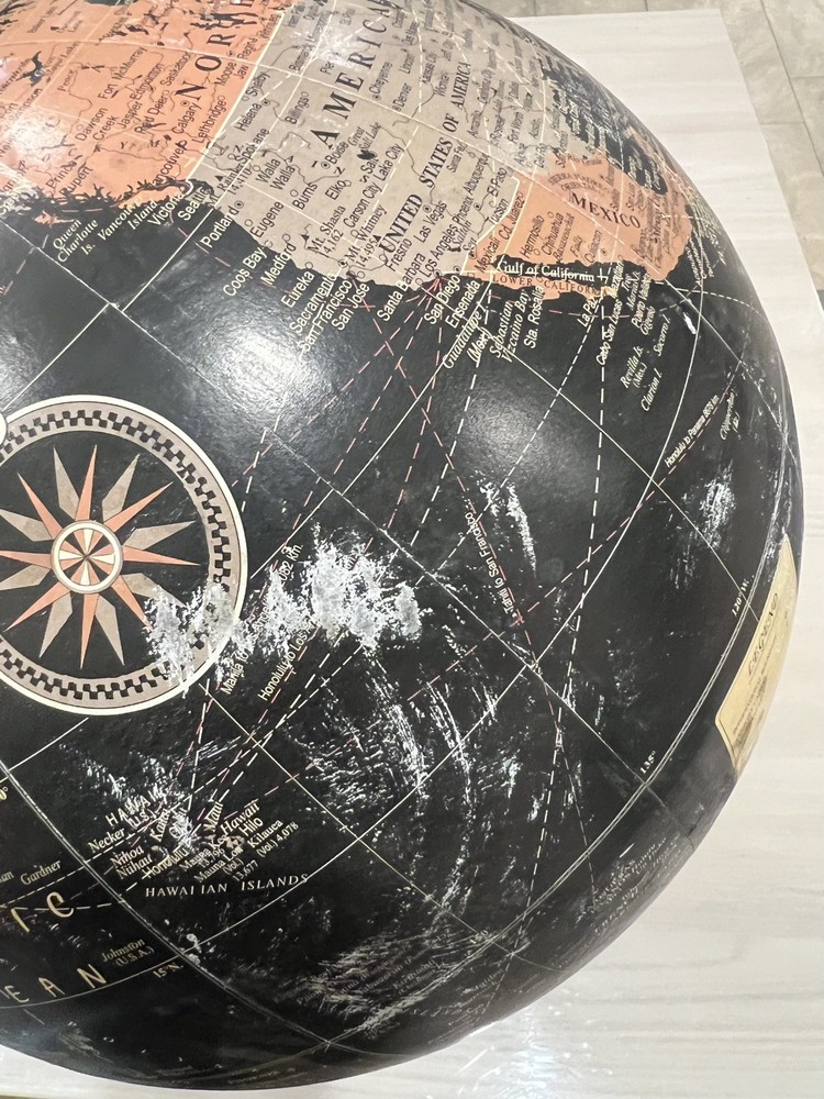 Black Oceans Cram’s 12" Universal Terrestrial Globe No 3 MCM